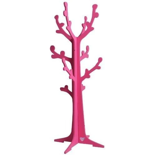 Arbre Porte-manteau Bois Fuchsia Cerisier 1 Arbre Porte-manteau Bois Fuchsia Cerisier
