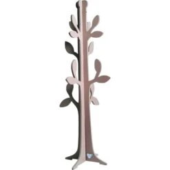 Arbre Porte-manteau Bois Laqué Taupe Charme