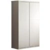 Armoire 2 Portes Bois Laqué Blanc Lara