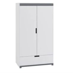 Armoire 2 Portes Enfant Blanche Moly