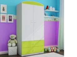 Armoire 2 Portes Enfant Verte Drimy
