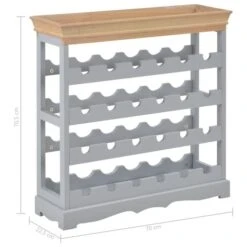 Armoire à Vin Gris 70 X 22,5 X 70,5 Cm MDF -Vente De Chambre armoire a vin gris 70 x 22 5 x 70 5 cm mdf 8719883559148 1160939