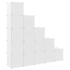 Armoire De Rangement Pour Enfants Avec 15 Cubes Blanc PP -Vente De Chambre armoire de rangement pour enfants avec 15 cubes blanc pp 3666722903271 1482413