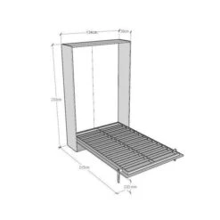 Armoire Lit 160x200 Cm Escamotable Verticale Avec Canapé Frêne Blanc Et Porte Verte Kanto -Vente De Chambre armoire lit 160x200 cm escamotable verticale avec canape frene blanc et porte verte kanto 3666722856980 691295