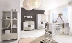 Bibliothèque Enfant Bois Blanc Et Beige Candy -Vente De Chambre bibliotheque enfant bois blanc et beige candy 4042219147974 151719