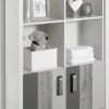 Bibliothèque Enfant Bois Blanc Et Pin Gris Woody Grey