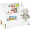 Pinolino Bibliothèque Sur Roulettes Bois Laqué Blanc Lasse
