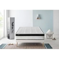 BOBOCHIC Matelas COCOONING 140x190 Cm - 26 Cm - Mémoire De Forme - Ferme - Anti Acariens Et Anti Bactériens -Vente De Chambre bobochic matelas cocooning 140x190 cm 26 cm memoire de forme ferme anti acariens et anti bacteriens 8436587165665 535608