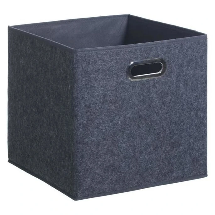 Boîte De Rangement 31x31 Cm - Feutrine Gris Foncé 1 Boîte De Rangement 31x31 Cm - Feutrine Gris Foncé