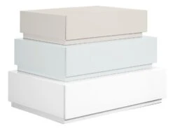 Boîte De Rangement Laqué Multicolore Pyramid Combi 3 - Lot De 3