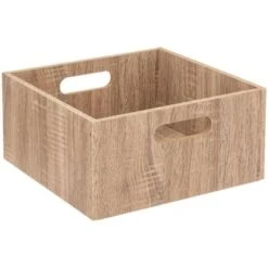Boîte De Rangement - Marron - MDF_E2 - L. 31 X P. 15 X H. 31 Cm