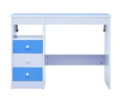 Bureau Enfant Inclinable 3 Tiroirs Bois Bleu Et Blanc Sunny -Vente De Chambre bureau enfant inclinable 3 tiroirs bois bleu et blanc sunny 3666722901444 382490