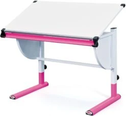 Bureau Inclinable Blanc Et Rose Citix