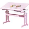 Bureau Inclinable Bois Rose Et Blanc Rubi