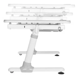 Bureau Inclinable Réglable Bois Et Métal Blanc Et Gris Comfortline L 119 Cm -Vente De Chambre bureau inclinable reglable bois et metal blanc et gris comfortline l 119 cm 5420070228688 272118