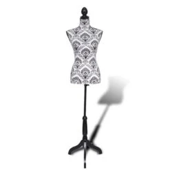 Buste De Présentation Femme Noir Et Blanc