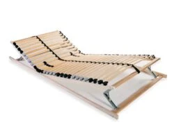 Cadre à Lattes 7 Zones Hêtre Et Bouleau Massif Clair Maximus 90x200 Cm