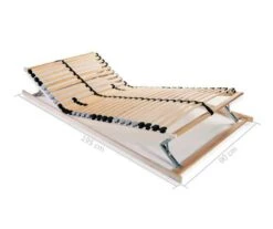 Cadre à Lattes 7 Zones Hêtre Et Bouleau Massif Clair Maximus 90x200 Cm -Vente De Chambre cadre a lattes 7 zones hetre et bouleau massif clair maximus 90x200 cm 3666722559461 384992