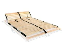 Cadre à Lattes Hêtre Et Bouleau Massif Clair Maximus 120x200 Cm 28 Lattes -Vente De Chambre cadre a lattes hetre et bouleau massif clair maximus 120x200 cm 28 lattes 3666722557801 386545