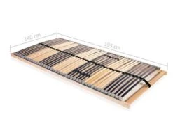 Cadre à Lattes Hêtre Et Bouleau Massif Clair Maximus 140x200 Cm 42 Lattes -Vente De Chambre cadre a lattes hetre et bouleau massif clair maximus 140x200 cm 42 lattes 3666722559485 384965