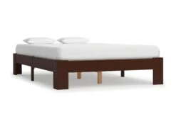 Cadre De Lit Adulte Pin Massif Marron Samba 120x200 Cm