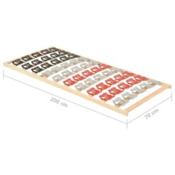 Cadre De Lit Avec 12 Lattes Et Supports 70x200 Cm -Vente De Chambre cadre de lit avec 12 lattes et supports 70x200 cm 3666722289900 1030074