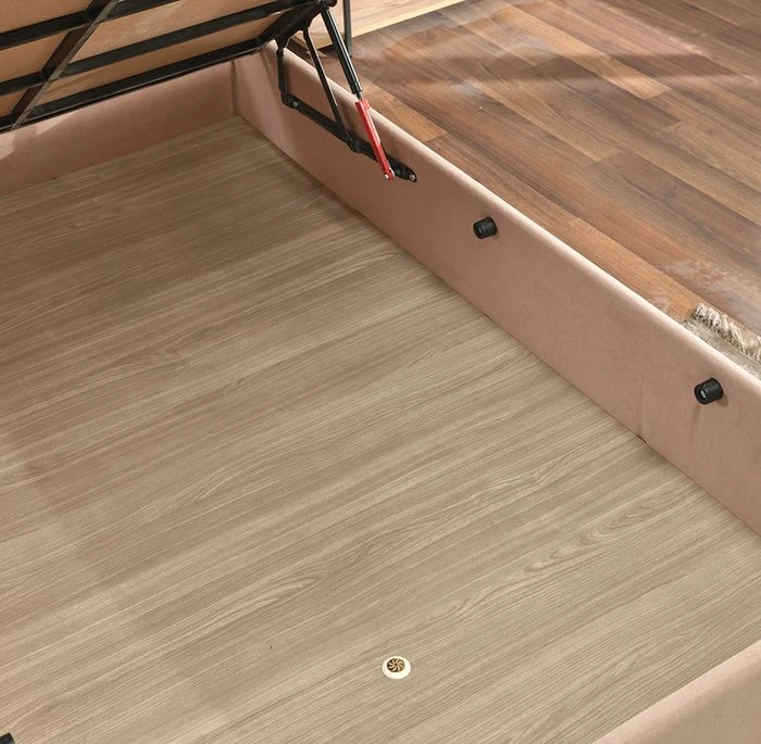 Cadre De Lit Avec Coffre De Rangement Tissu Marron Clair Rika - 6 Tailles 5 Cadre De Lit Avec Coffre De Rangement Tissu Marron Clair Rika - 6 Tailles – Image 5