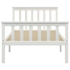 Cadre De Lit Blanc Bois De Pin Massif 100 X 200 Cm 8 Cadre De Lit Blanc Bois De Pin Massif 100 X 200 Cm -Vente De Chambre cadre de lit blanc bois de pin massif 100 x 200 cm 3666722841177 625412