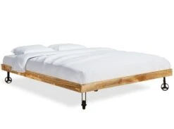 Cadre De Lit Bois De Manguier Induka 140x200 Cm