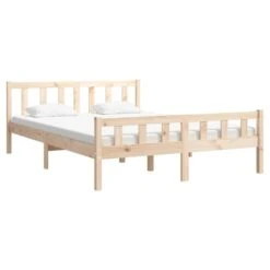 Cadre De Lit Bois Massif 140x200 Cm 2 -Vente De Chambre cadre de lit bois massif 140x200 cm 3666722842334 1451558