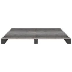 Cadre De Lit De Palette Gris Bois De Pin Massif 180 X 200 Cm -Vente De Chambre cadre de lit de palette gris bois de pin massif 180 x 200 cm 3666722496544 631372