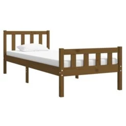 Cadre De Lit Marron Miel Bois Massif 90x190 Cm Simple 2 11 Cadre De Lit Marron Miel Bois Massif 90x190 Cm Simple 2 -Vente De Chambre cadre de lit marron miel bois massif 90x190 cm simple 3666722113830 1381435
