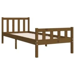 Cadre De Lit Marron Miel Bois Massif 90x190 Cm Simple 2 12 Cadre De Lit Marron Miel Bois Massif 90x190 Cm Simple 2 -Vente De Chambre cadre de lit marron miel bois massif 90x190 cm simple 3666722113830 1381436