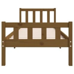 Cadre De Lit Marron Miel Bois Massif 90x190 Cm Simple 2 13 Cadre De Lit Marron Miel Bois Massif 90x190 Cm Simple 2 -Vente De Chambre cadre de lit marron miel bois massif 90x190 cm simple 3666722113830 1381437