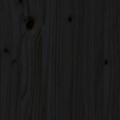 Cadre De Lit Noir Bois Massif 140x200 Cm 5 -Vente De Chambre cadre de lit noir bois massif 140x200 cm 3666722740395 1424835