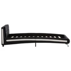 Cadre De Lit Noir Similicuir 90 X 200 Cm 7 -Vente De Chambre cadre de lit noir similicuir 90 x 200 cm 8719883779164 642058