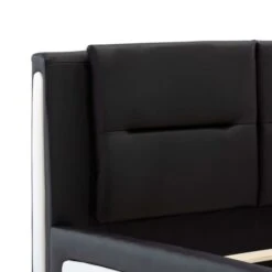 Cadre De Lit Noir Similicuir 90 X 200 Cm 7 -Vente De Chambre cadre de lit noir similicuir 90 x 200 cm 8719883779164 642060