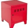 Caisson De Rangement 1 Porte Métal Rouge Brillant Lee