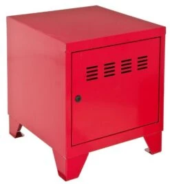 Caisson De Rangement 1 Porte Métal Rouge Brillant Lee
