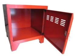 Caisson De Rangement 1 Porte Métal Rouge Brillant Lee -Vente De Chambre caisson de rangement 1 porte metal rouge brillant lee 3219092022013 353434