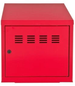 Caisson De Rangement 1 Porte Métal Rouge Mat Pilake