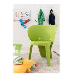 Chaise Enfant Polypropylène Vert Brilo -Vente De Chambre chaise enfant polypropylene vert brilo 5400924015862 373099