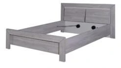 Chambre Adulte Complète Bois De Chêne Gris Maeva 140 -Vente De Chambre chambre adulte complete bois de chene gris maeva 140 205499