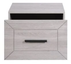 Chambre Adulte Complète Bois De Chêne Gris Maeva 140 -Vente De Chambre chambre adulte complete bois de chene gris maeva 140 205501