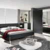 Chambre Adulte Design Anthracite Mat Et Métal Chromé Vegas 160