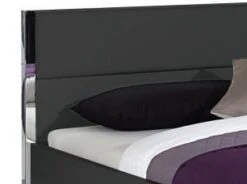 Chambre Adulte Design Anthracite Mat Et Métal Chromé Vegas 160 -Vente De Chambre chambre adulte design anthracite mat et metal chrome vegas 160 217644