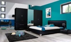 Chambre Adulte Noir Laqué Best 160