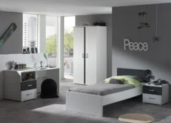 Chambre Blanc Et Gris Kuzo