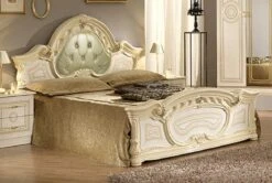Chambre Complète 6 Pièces Avec Lit Capitonné Bois Brillant Beige Soraya 180 -Vente De Chambre chambre complete 6 pieces avec lit capitonne bois brillant beige soraya 180 3666722063517 266488