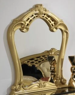 Chambre Complète 6 Pièces Bois Brillant Beige Et Doré Crissie 180 -Vente De Chambre chambre complete 6 pieces bois brillant beige et dore crissie 180 266152